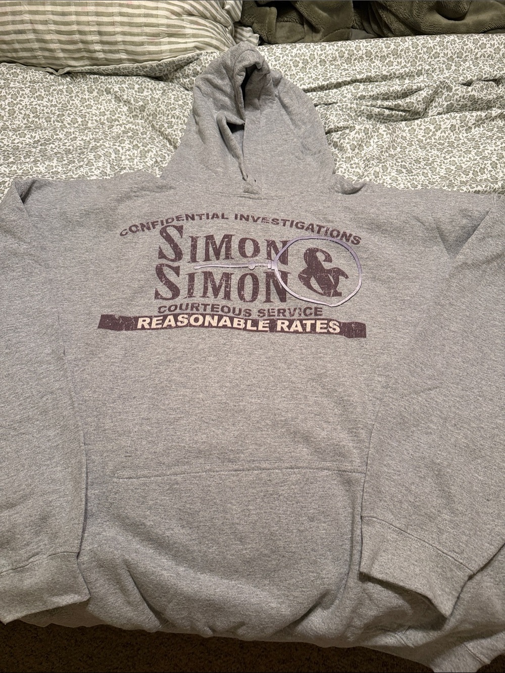 Simon & Simon Gray Graphic Hoodie